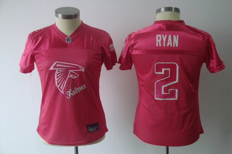 Falcons #2 Matt Ryan Pink 2011 Women's Fem Fan Stitched NFL Jersey - Click Image to Close